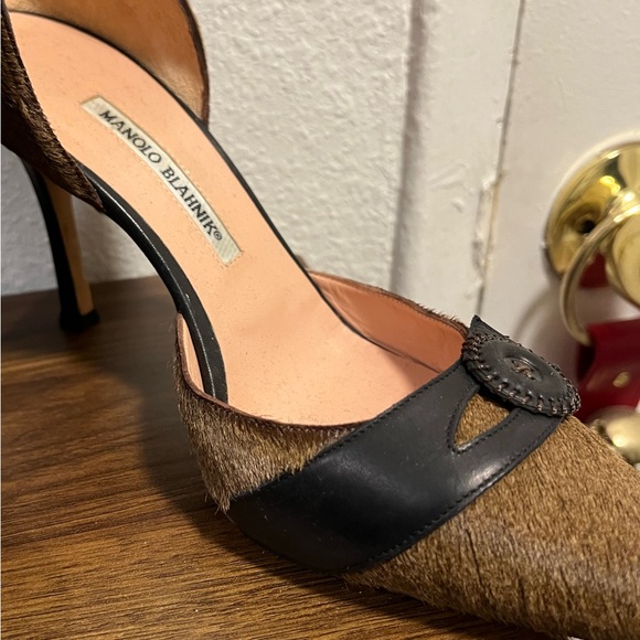 COPY-4 inch heels Manolo Blahnik’s size 40 1/2 fits about a 9 1/2 size 10 NO BOX - Picture 11 of 13